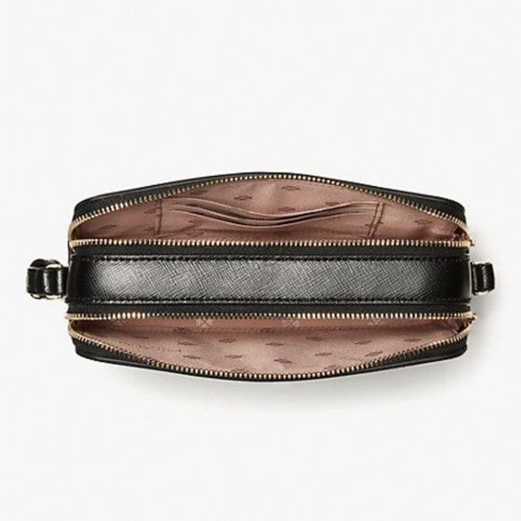 kate spade New York Mila Double Zip Leather Crossbody Bag, Black - Picture 2 of 16